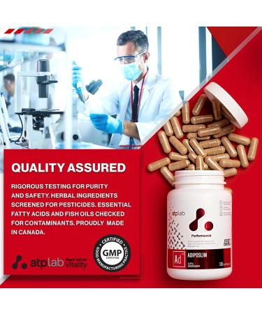 ATP LAB - AdipoSlim 120 Capsules - Elevate Your Energy-Burning Capacity -Fat Burner Supplements Muscle Recovery - Buy Online on GoSupps.com