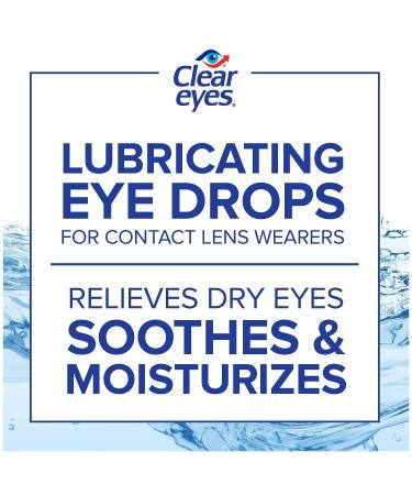 Clear Eyes Contact Lens Relief Eye Drops 0.50 oz (3-Pack) - Soothing Formula - Buy Online on GoSupps.com