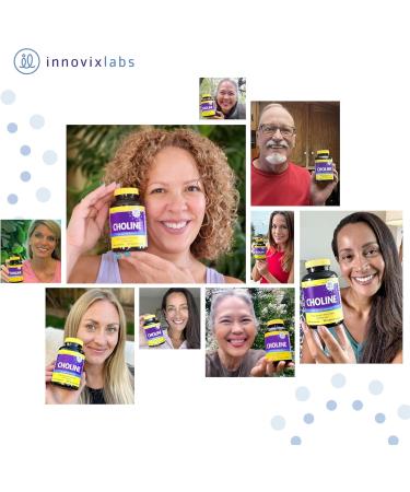 InnovixLabs Choline & Mood Probiotic Bundle Choline Bitartrate 550mg (100 Capsules) Mood Probiotic (60 Capsules). Supports Memory Mood Brain Health & Boost Cognitive.* - Buy Online on GoSupps.com