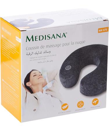 Medisana NM 870 Neck Massage Device - Vibration Relief for Neck & Shoulders | Wellness for Home & Travel | Integrated Control Panel - Gray - Buy Online on GoSupps.com