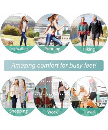 WLLHYF Shock Absorption Arch Support Insoles - Men Women, US 5-6/7-8 - Relieve Foot Pain, Comfortable & Cropable Sports Inserts - Buy Online on GoSupps.com