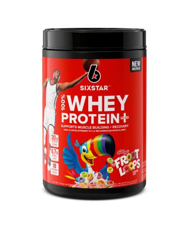 Six Star Whey Protein Powder Plus | Muscle Building & Recovery Plus Immune Support | Muscle Builder for Men & Women | Kellogg s Froot Loops Flavour | 1.8lb