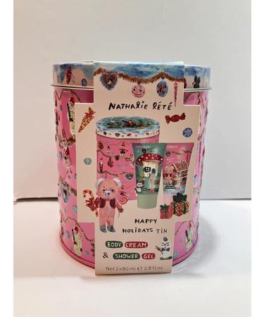 Heathcote & Ivory Nathalie Lete Forest Folk Holiday Body Treats Tin Cream & Shower Gel
