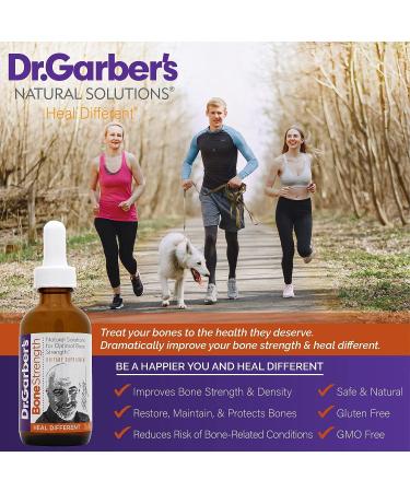 Dr. Garber's Bone Strength Oral Drops - Gemmotherapy Liquid Supplement for Bone Health - 60ml - Buy Online on GoSupps.com
