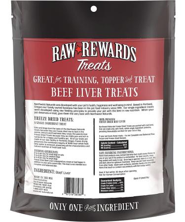 Northwest Naturals Freeze-Dried Beef Liver Treats for Dogs and Cats - 10 oz Gluten-Free Pet Food Pack - Buy Online on GoSupps.com