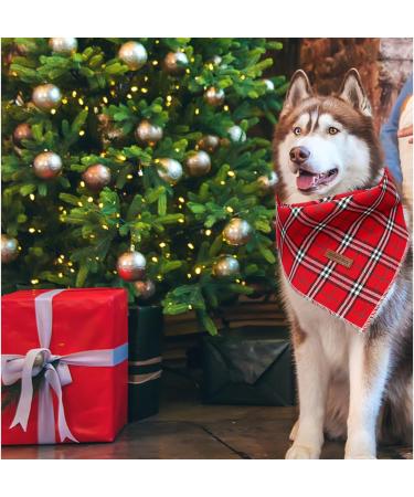 Buy Lionheart Glory Dog Haller 1 Packer Washable Soft Cotton Christmas Neck Scarf - Adjustable Checkered Kerchief for Small Dogs - Buy Online on GoSupps.com