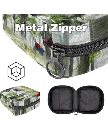 Buy Landscape & Parrots Women's Tie Short Pocket Bag - Ideal for Menstrual Cups | Stylish & Functional for Teens & Women - Buy Online on GoSupps.com