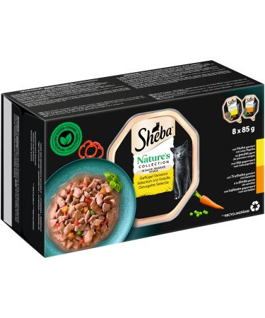 Sheba Nature s Collection in Sauce - Finest Katznass Futter in the bowl - Poultry variation - 32 x 85g poultry 2.72 kg (1 Pack)