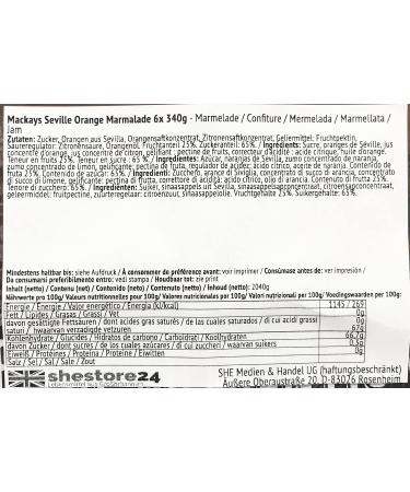 Mackays Seville Orange Marmalade 340G - Authentic British Spread for International Shipping - Buy Online on GoSupps.com