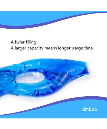Kimkoo Gel Eye Mask for Puffy Eyes & Dryness - Cooling Eye Compress for Relief - Blue Gel Ice Mask - Buy Online on GoSupps.com