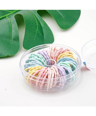 55 PCS Mini Baby Hair Ties - Ouchless Hair Accessories for Infants and Toddler Girls - Buy Online on GoSupps.com