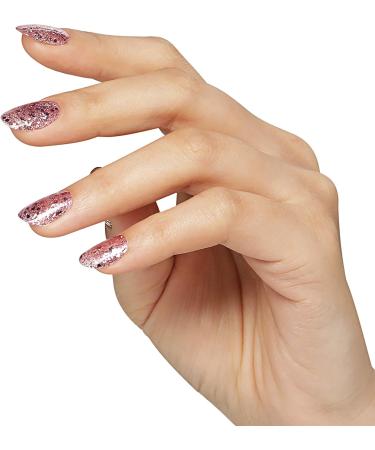 Bluesky Gel Nail Kit With Mini UV LED Lamp S06N Pink Gold Glitter Gel Polish Base and Top Coat Set Nail File Buffer Cleanser Wipes - Buy Online on GoSupps.com