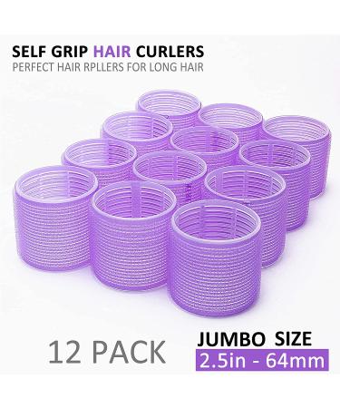 Jumbo Size Self Grip Hair Roller Set - Salon Hair Dressing Curlers - 24 Pack Assortment - Buy Online on GoSupps.com