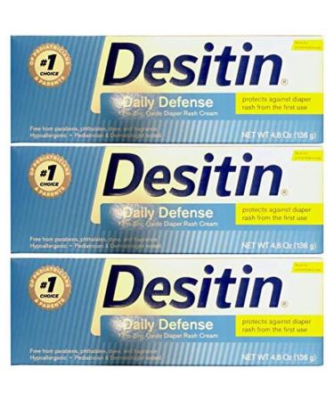 Desitin Daily Defense (Creamy) 4.8 Ounces (Pack of 3 14.4 Ounces)