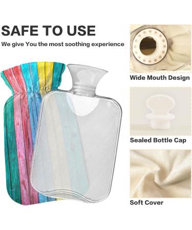 Shop BPA-Free 2L Painted Hot Water Bottle with Cover | Large Pain Relief for Headaches Neck & Shoulders - International Shipping Available - Buy Online on GoSupps.com