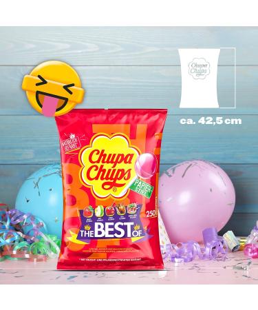 Buy Chupa Chups Best of Lutscher Bags - 250 Lollipops in 6 Delicious Flavors | International Shipping Available - Buy Online on GoSupps.com