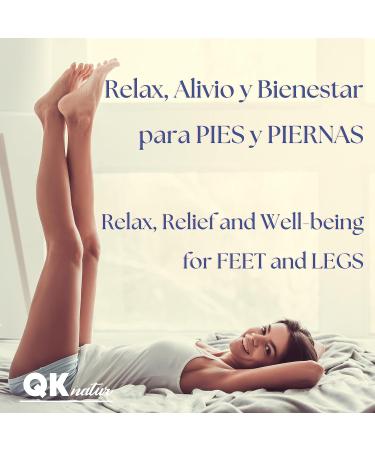 QKnatur - Cold Effect Gel Feet and Legs Tired Swollen or Varicose Veins - 500ml - Feeling Relief and Well-being - Refreshing anti-inflammatory and relaxing. circulation stimulators - Buy Online on GoSupps.com