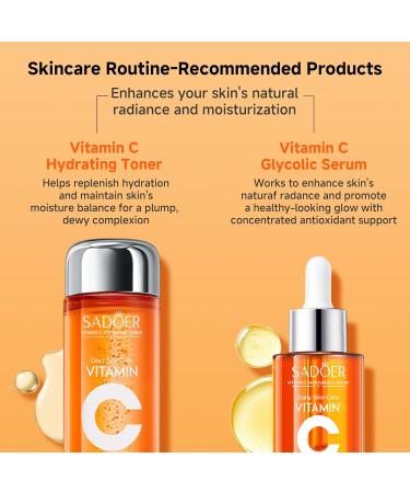 5X Vitamin C Face Cleanser 100g(2 Bottle),SADOER Facial cleanser Niacinamide & Hyaluronic Acid, Gentle Pore Refining Daily Wash for Oily &Dull Skin,Clear,Oil Balancing,TIKTOK Popular Skincare Gift 2 Face Cleanser - Buy Online on GoSupps.com