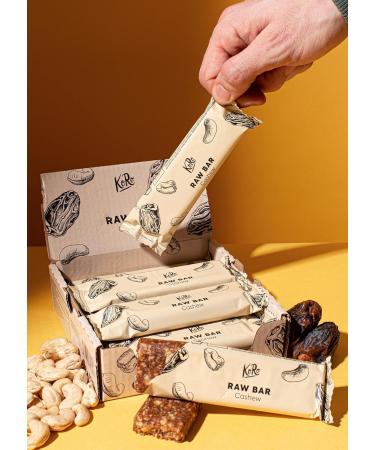 KoRo - Organic raw cashew bar 12 x 50g - Buy Online on GoSupps.com