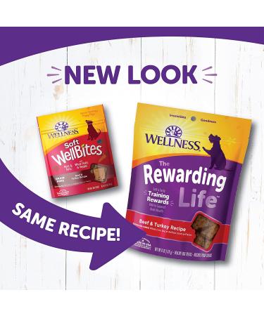 Wellness Soft & Chewy Dog Treats - Beef & Turkey Flavor | Healthy Rewards - Buy Online on GoSupps.com