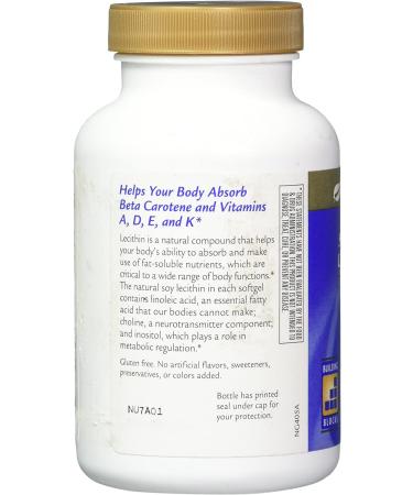 Lecithin Softgels - 180 Count | High-Quality Supplement for Brain Health & Cholesterol Support - Buy Online on GoSupps.com