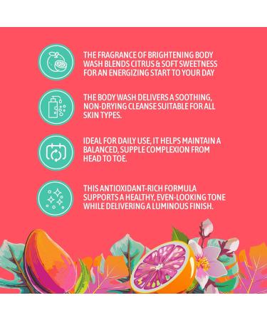 NATURE WELL Brightening Body Wash Gentle & Creamy Formula Enriched with Mango Seed Butter & Vitamin C Promotes a Luminous & Healthy-Looking Glow Orange Zest Blushed Rose & Vanilla Scent 33 Oz - Buy Online on GoSupps.com