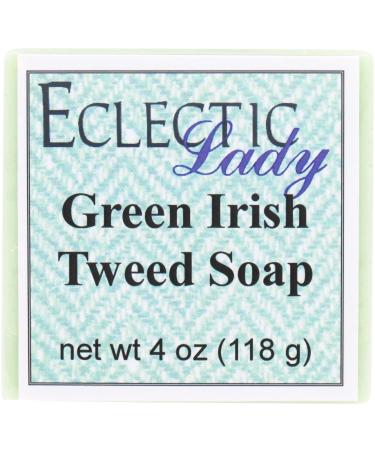 Green Irish Tweed Glycerin Soap by Eclectic Lady 4 oz Bar