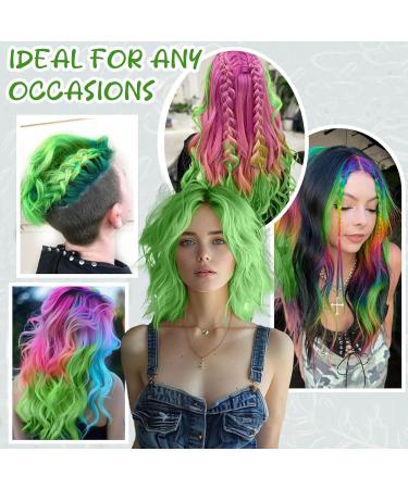 Temporary Green Hair Color Wax - Washable Instant Hair Dye for Men & Women | Perfect for Halloween & Parties - Buy Online on GoSupps.com
