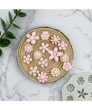 Miniature Daisy Flower Polymer Clay Molds for Jewelry Making & Crafting - 15 Flowers - Buy Online on GoSupps.com