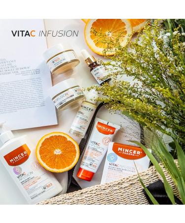 Mincer Pharma Vita C Infusion Micellar Water Make-Up Remover 250ml | Regenerating Formula for All Skin Types with Camu-Camu Extract Arnica & Licorice - Buy Online on GoSupps.com