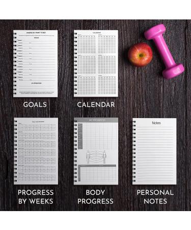 Fitness Journal & Workout Planner with Free Body Measure Tape - Workout Log Included - Buy Online on GoSupps.com