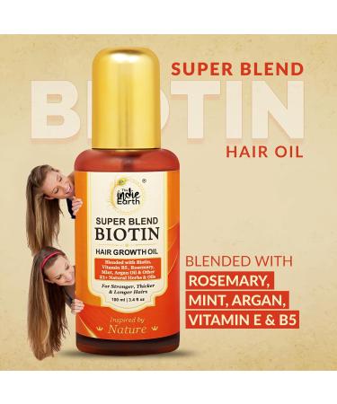 Rosemary Mint Hair Serum with Biotin & Natural Oils | Nourish & Strengthen Hair - 100 ml - Buy Online on GoSupps.com