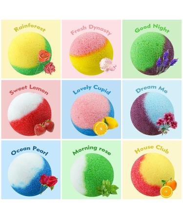 INTEYE 54 PCS Bulk Bath Bombs with Gift Bags - Bubble Bath Shower Salts for Relaxation and Stress Relief - Great for Women, Men, and Kids - Buy Online on GoSupps.com
