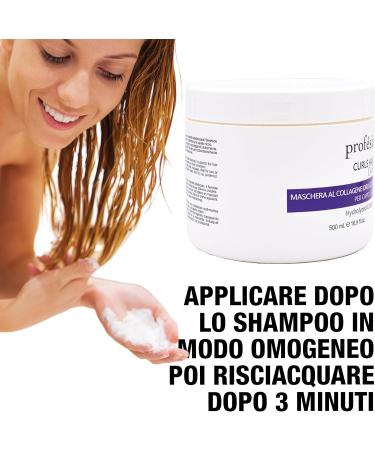 Hair Mask Curly Hair 500ml Styling Curly Hair Collagen Hydrolyzed Hair Mask Restructuring Defines and Gives Elasticity Curly Hair Anti-Frizz Curly Hair Products PROPHESY - Buy Online on GoSupps.com