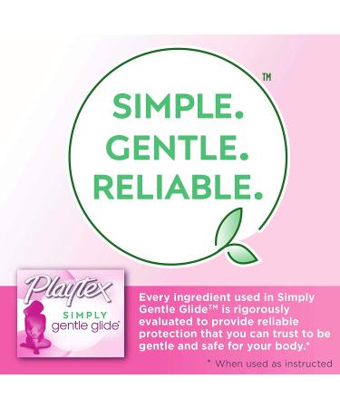 Playtex Simply Gentle Glide Unscented Tampons Super Plus Absorbency 36 Count - Pack of 1 - Buy Online on GoSupps.com