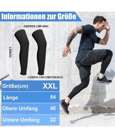 LoppDence 3 Pair Compression Leg Cuffs - UV Protection for Cycling & Basketball | Unisex Black White Gray - Buy Online on GoSupps.com