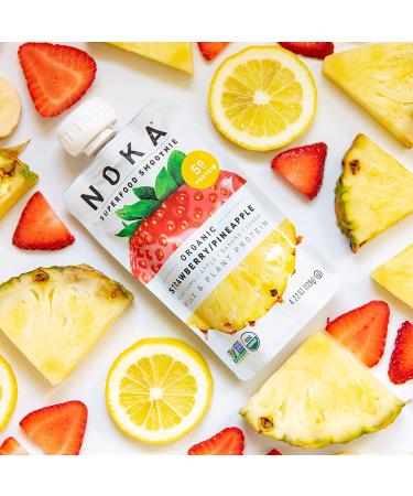 Buy Noka Organic Strawberry Pineapple Smoothie Superfood 4.22 oz | Healthy Snack - Buy Online on GoSupps.com