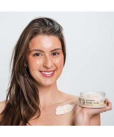 Deluvia Dead Sea Gentle Exfoliating Scrub Creamy Body Wash Shower Scrub with Sweet Almond Oil and Ginger Citrus Essential Oils 8 Fl Oz (Pack of 1) - Buy Online on GoSupps.com