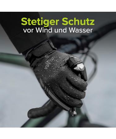 VELMIA Waterproof Winter Cycling Gloves for Men & Women | Warm Outdoor Sports Running Gloves - Buy Online on GoSupps.com