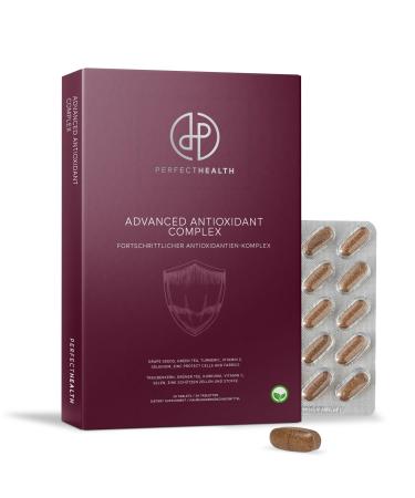 Perfect Health Perfect Health Antioxidant Resveratrol 100mg - Curcumin C3 Complex & Bioperine - For Heart Skin and Joints - Vinitrox & Green Tea - 30 Vegetarian Tablets