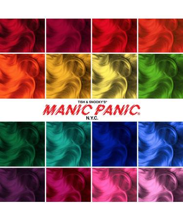 MANIC PANIC Virgin Snow Blonde Toner - Amplified 4oz - Semi Permanent Blue Tint for Blonde/Bleached Hair, Removes Brassiness - Buy Online on GoSupps.com