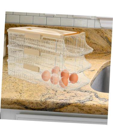 PRETYZOOM Egg Holder Fridge Egg Storage Box Eggs Refrigerator Fridge Kitchen Egg Holder Egg Holes Trays Portable Egg Carton - Buy Online on GoSupps.com