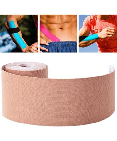 Gstream 3 Pack Tan Kinesiology Tape | Water Resistant Adhesive Sport Tape for Muscle Support | Pain Relief | Latex Free Cotton Elastic Tape for Joints | 3in x 5.5yd - Buy Online on GoSupps.com