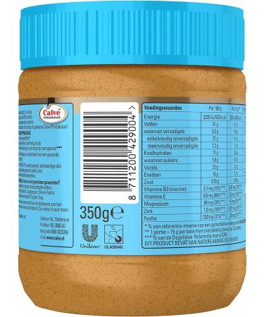 Calv - Peanut Butter Light - 30% less fat - 350 g - Buy Online on GoSupps.com