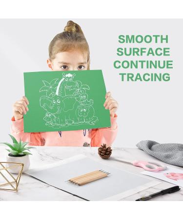 50 Sheets Carbon Paper Graphite Paper White Carbon Transfer (8.5 x 11.5 inch) Tracing Papers with 5 PCS Embossing Styluses Dotting Tools for Wood Paper Canvas Craft White-50 - Buy Online on GoSupps.com