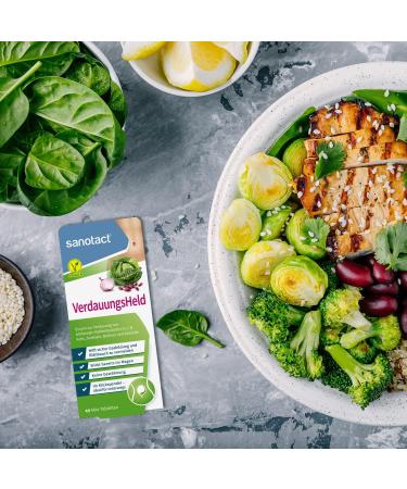 Sanotact Digestive Hero - 6x40 Mini Tablets for Bloating Flatulence & Stomach Pain | On-the-Go Digestive Support - Buy Online on GoSupps.com