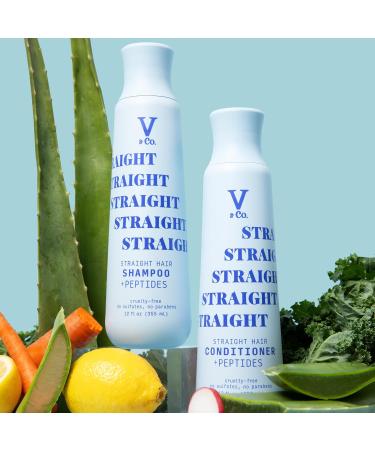 Buy V&Co. Beauty Straight Hair Moisturizing Shampoo with Peptide Technology - 12 oz for Smooth Healthy Hair | International Shipping Available - Buy Online on GoSupps.com