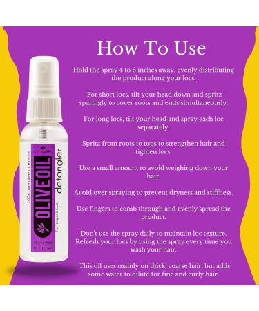 Black Queen Olive Oil Detangler & Water Moisturizer- for Locs Dreadlocks Twists Braids Cornrows 4C Hair - Hydrating Refreshing -Made in the USA - 2 oz. - Buy Online on GoSupps.com