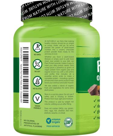 NATURELO Vegan Plant Protein Powder - Vanilla and Chocolate Bundle - 40 Servings - Buy Online on GoSupps.com