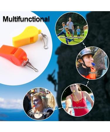SANNIX 28 Pack Coach Whistles with Lanyard - Plastic and Stainless Steel - Ideal for Basketball, Football, Gyms, and Emergency - Multicolored - 7pcs - Buy Online on GoSupps.com